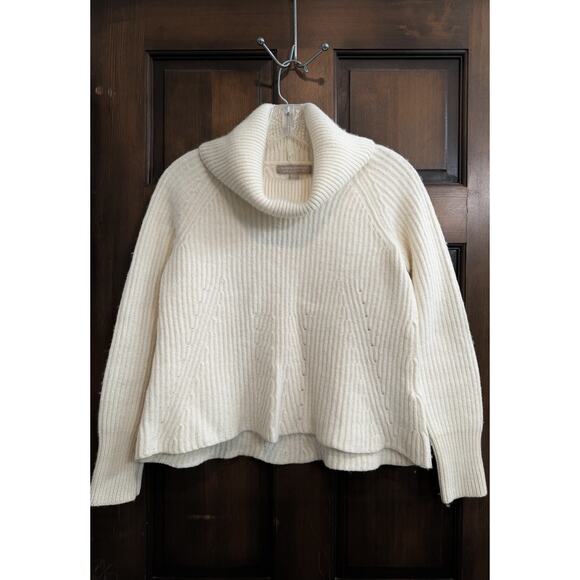 Banana Republic | Women's Italian Yarn Merino Wool Turtleneck Ribbed Sweater- S - Picture 1 of 5